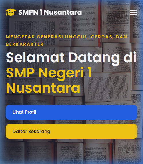 Website Sekolah Mobile