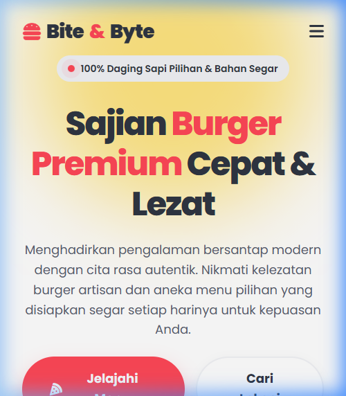 Website Landing Page Usaha Mobile